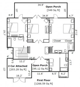 6 Kinross Court Bald Head Island - Floor Plan: First Floor