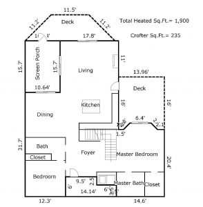 3 Bufflehead Court Bald Head Island - Floor Plan: First Floor